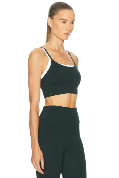 The Upside Form Seamless Maddie Bra In Racing Green In Black