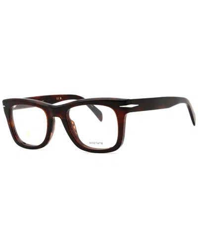 David Beckham Men's Db 7105  51mm Optical Frames In Brown