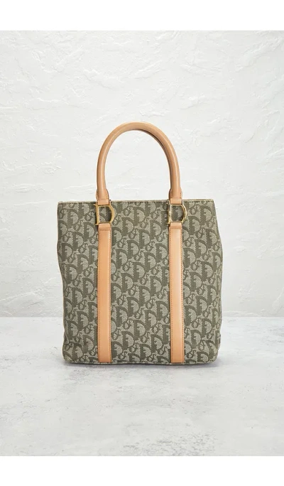 Fwrd Renew Dior Trotter Tote Bag In Sand
