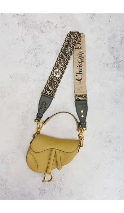 Fwrd Renew Dior Saddle Bag In Brown