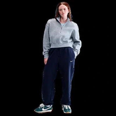 Nike Women's  Sportswear Phoenix Fleece High-waisted Oversized Sweatpants In Blue