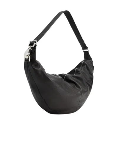 Lemaire Quiver Curved Zip Shoulder Bag In Brown