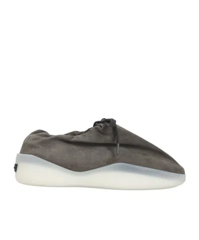 Fear Of God Suede Round Toe Sneakers With Rubber Sole In Gray