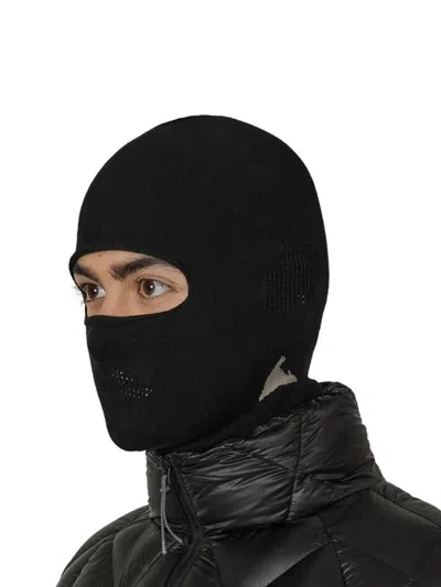 Roa Owl Seamless Biofil Breathable Balaclava In Black