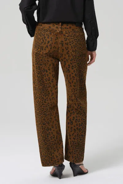 Citizen Of Humanity Citizens Of Humanity Miro Relaxed Tapered Jeans In Sepia Cheetah In Brown