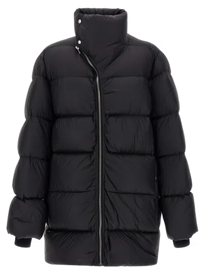 Rick Owens Black Turtle Coat Down Jacket In Black