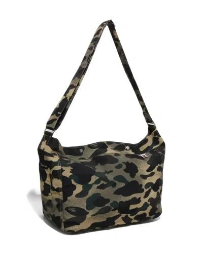 A Bathing Ape Camouflage-pattern Messenger Bag In Multi