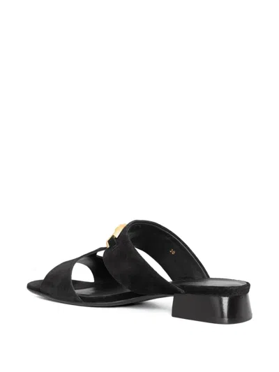 Sarah Chofakian ダブルストラップ サンダル In Blue