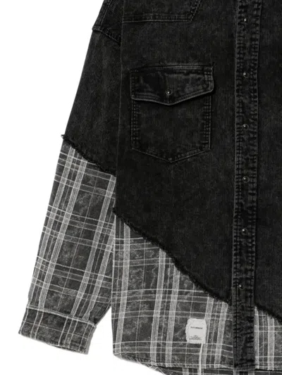 Five Cm ロゴパッチ シャツ In Black