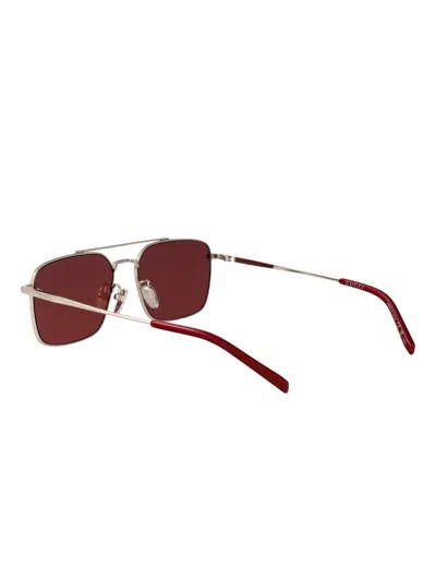 Gucci Rectangular-frame Sunglasses In Brown
