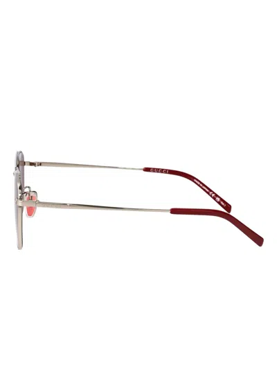 Gucci Rectangular-frame Sunglasses In Brown