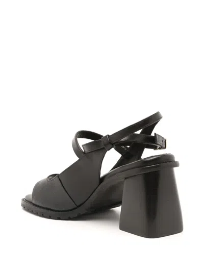 Sarah Chofakian Vik 70mm スリングバック サンダル In Black