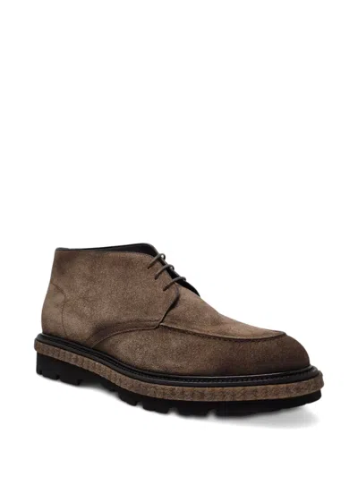 Barrett レースアップ スエードブーツ In Brown