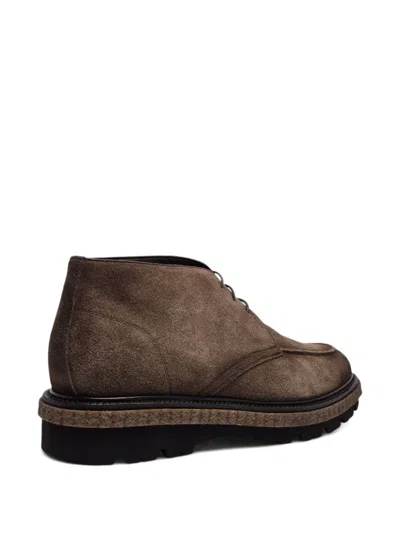 Barrett レースアップ スエードブーツ In Brown