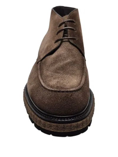 Barrett レースアップ スエードブーツ In Brown