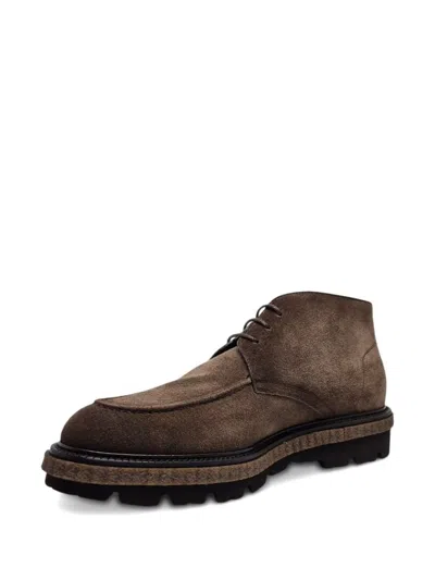 Barrett レースアップ スエードブーツ In Brown