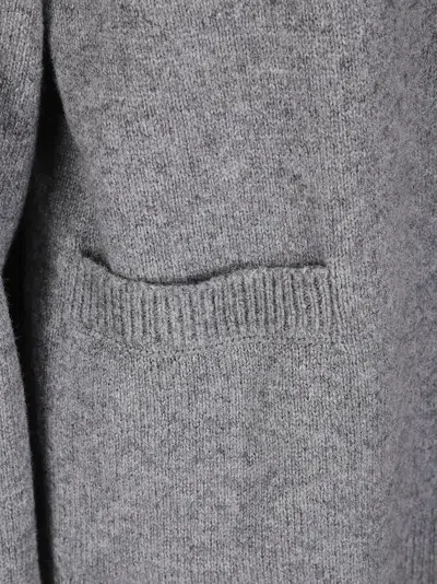 Sibel Saral Double-layer Wool Vest With Cardigan Integration In Gray