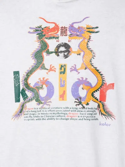 Kolor プリント パーカー In White