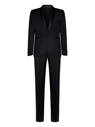 缎面披肩领塔士多西装套装