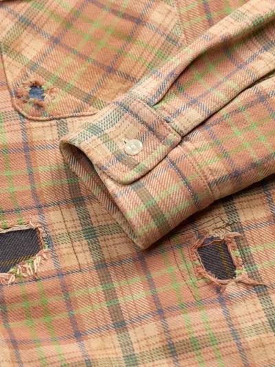 Rrl Carter チェック シャツ In Brown