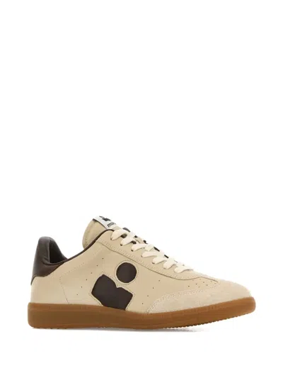 Isabel Marant Sneakers Bryce In Pelle Beige Donna In Brown