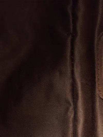 Miu Miu Arcadie Matelassé Suede Bag In Brown