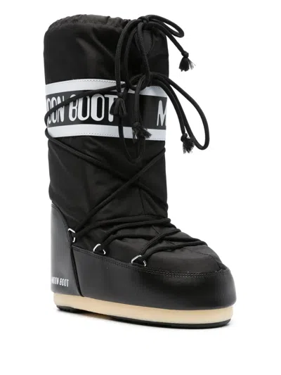 Moon Boot Icon Shell And Faux Leather Snow Boots In Multi