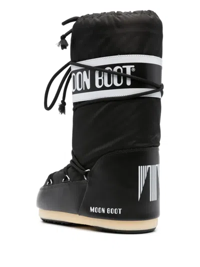 Moon Boot Icon Shell And Faux Leather Snow Boots In Multi