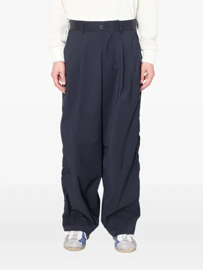 Kolor フロントプリーツ パンツ In Blue