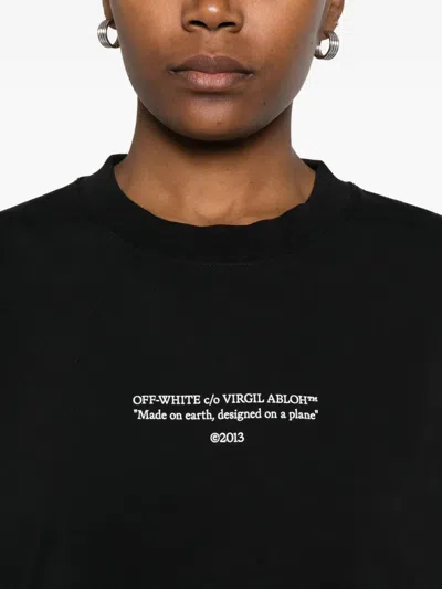 Off-white Cotton T-shirt In Black