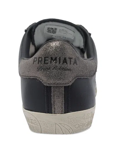 Premiata ロゴ スニーカー In Black
