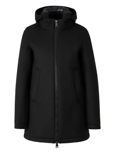 Herno A Shape In Scuba Con Cappuccio Jacket In Black