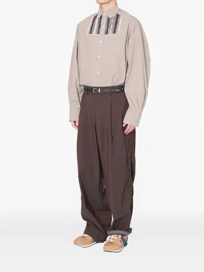 Kolor プリーツカフスパンツ In Neutral