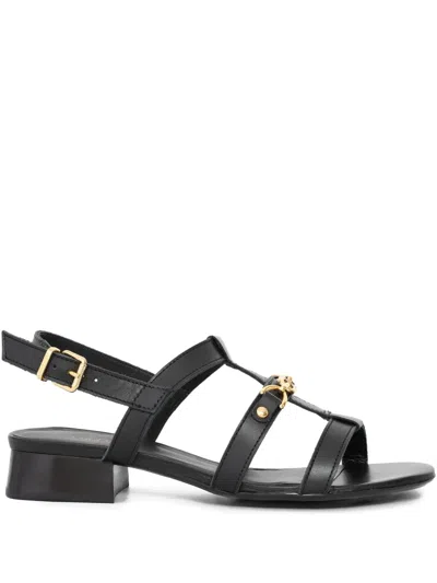 Sarah Chofakian Le Croque Madame 20mm レザーサンダル In Black