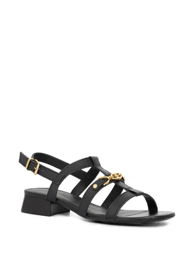 Sarah Chofakian Le Croque Madame 20mm レザーサンダル In Black