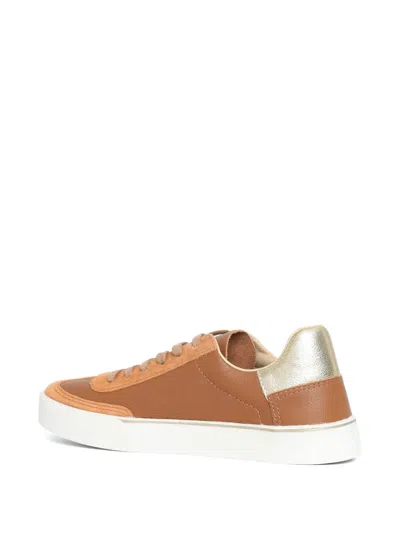 Sarah Chofakian スエードパネル スニーカー In Brown