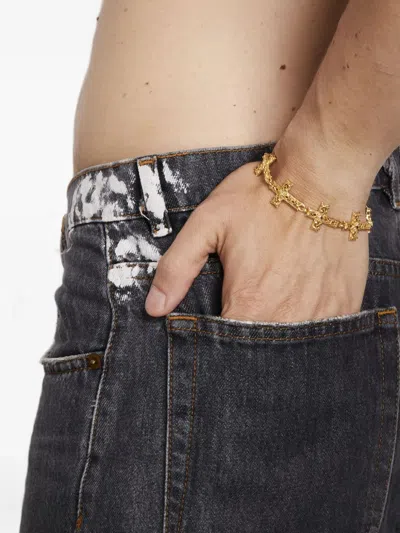 Emanuele Bicocchi Notre-dame Cross Bracelet In Gold