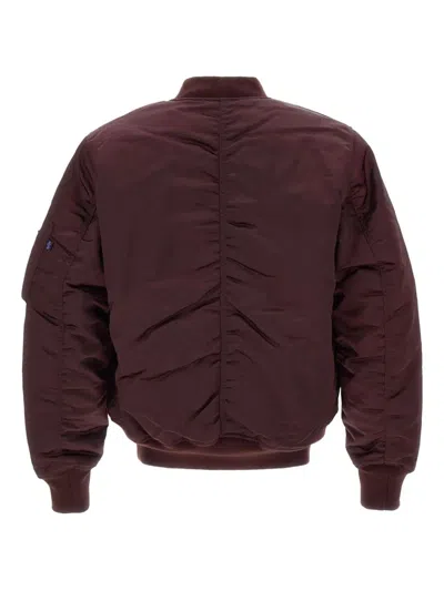 Alpha Industries Ma-1 Base Flight Utility-pocket Bomber Jacket In Brown