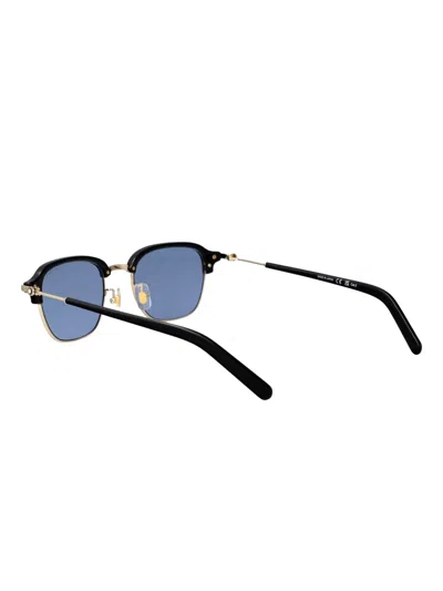 Montblanc Square-frame Sunglasses In Blue