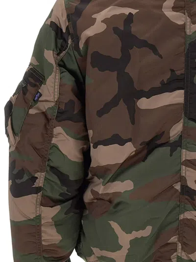 Alpha Industries Ma-1 Base Flight Zip-up Bomber Jacket In Multi