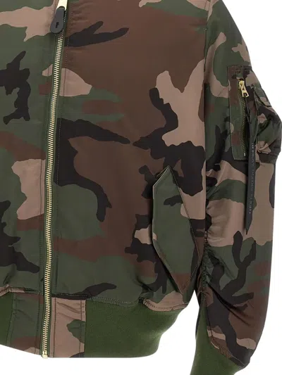 Alpha Industries Ma-1 Base Flight Zip-up Bomber Jacket In Multi