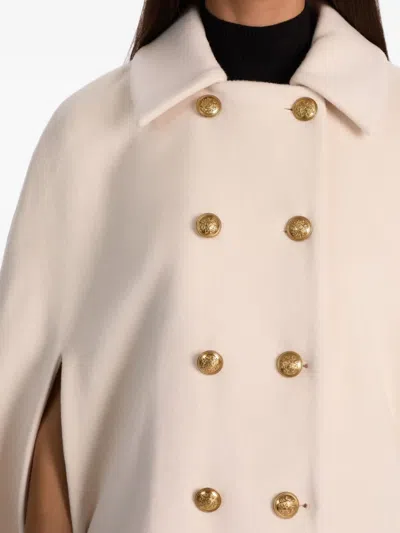 Alice And Olivia Reynalda Buttoned Cape In White