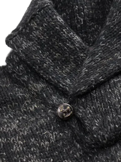 Rrl ショールカラー ウールセーター In Black