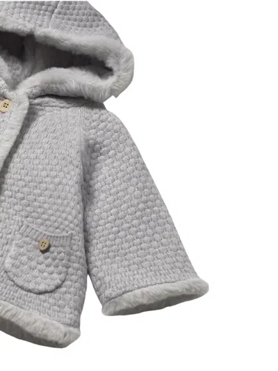 人造皮草针织夹克