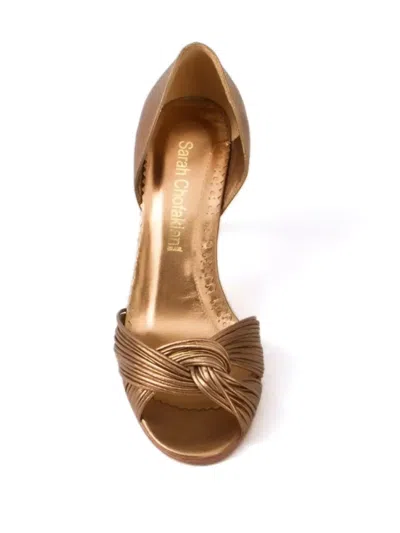 Sarah Chofakian Colagem 65mm サンダル In Gold