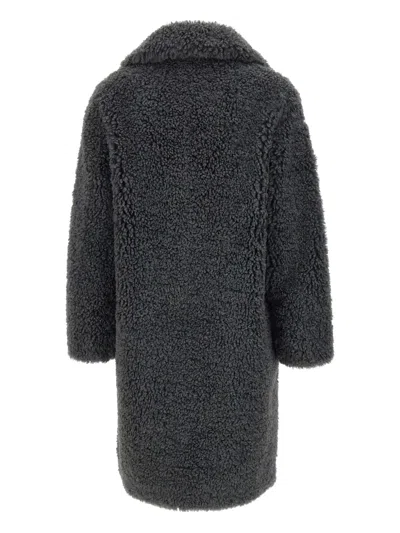 Rrd Faux-fur Reversible Coat In Gray