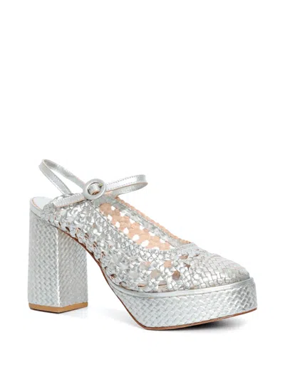 Sarah Chofakian Frame 85mm サンダル In Silver