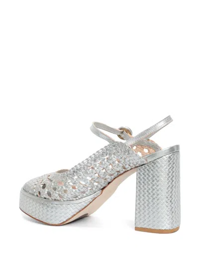 Sarah Chofakian Frame 85mm サンダル In Silver