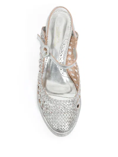 Sarah Chofakian Frame 85mm サンダル In Silver