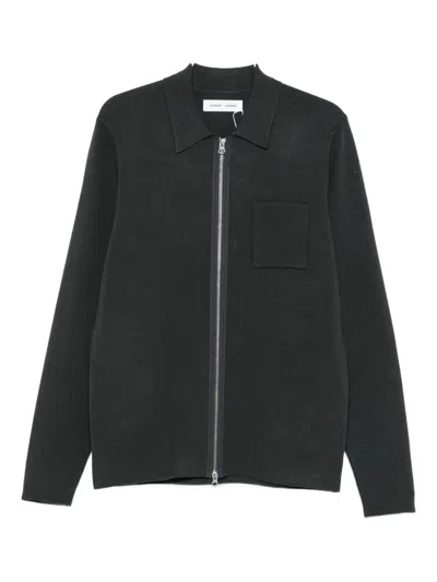 Samsoe & Samsoe Zippered Long-sleeved Sweater In Black